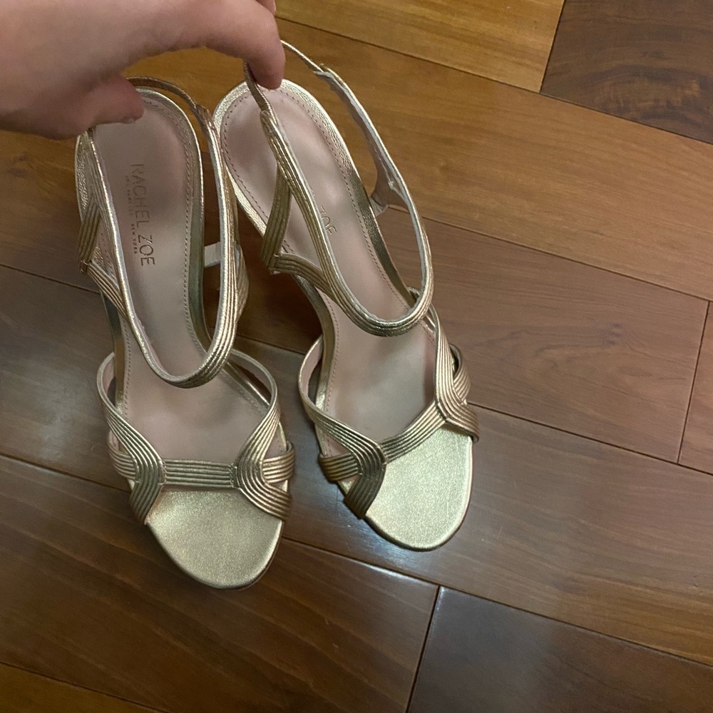 Rachel Zoe Gold Dressy Sandals